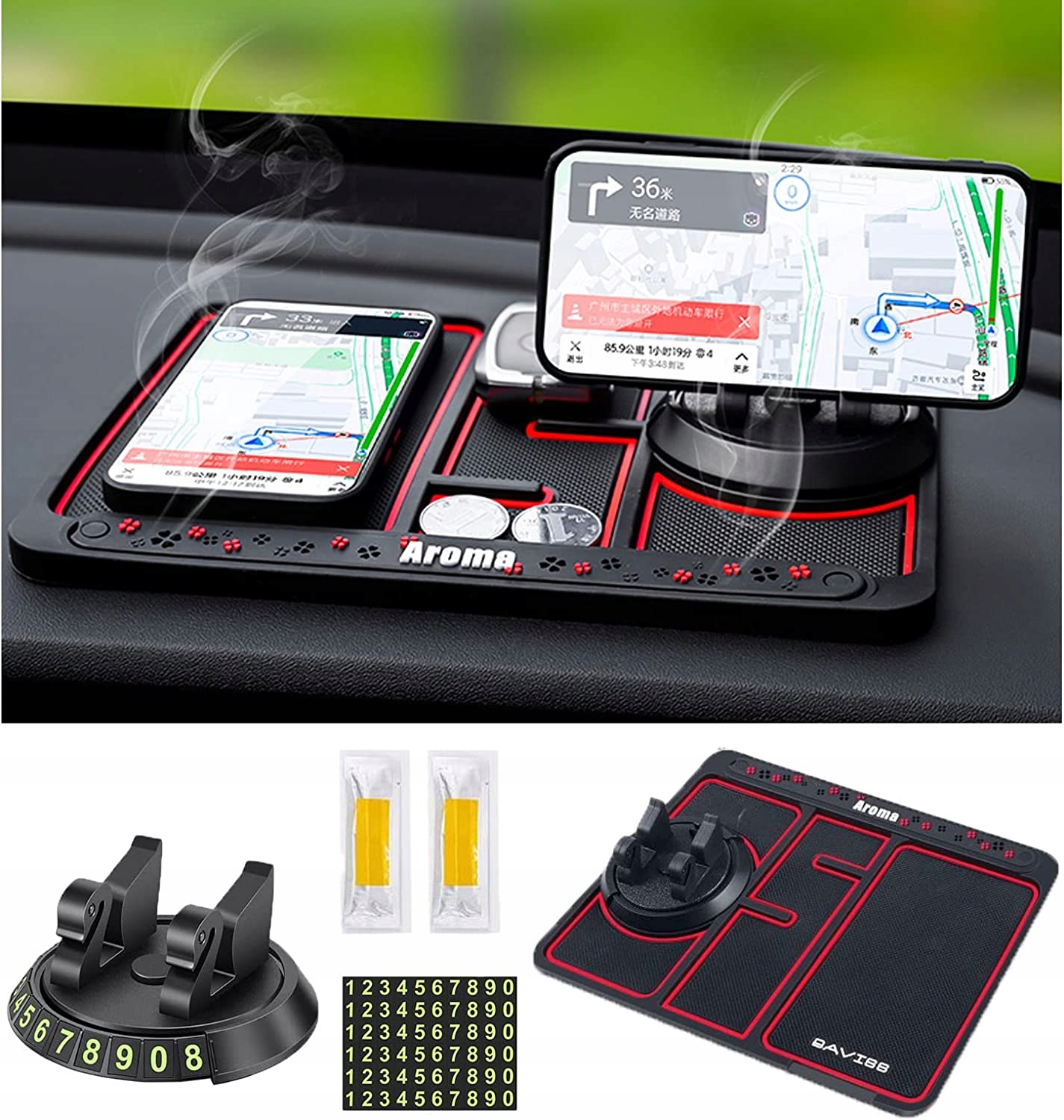 4w1 PODKŁADKA TELEFON ANTYPOŚLIZGOWA DO SAMOCHODU Kod producenta 5ei65i56e