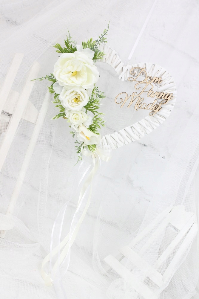 Serce wianek dekoracja na drzwi Dom Panny Młodej Rodzaj inny