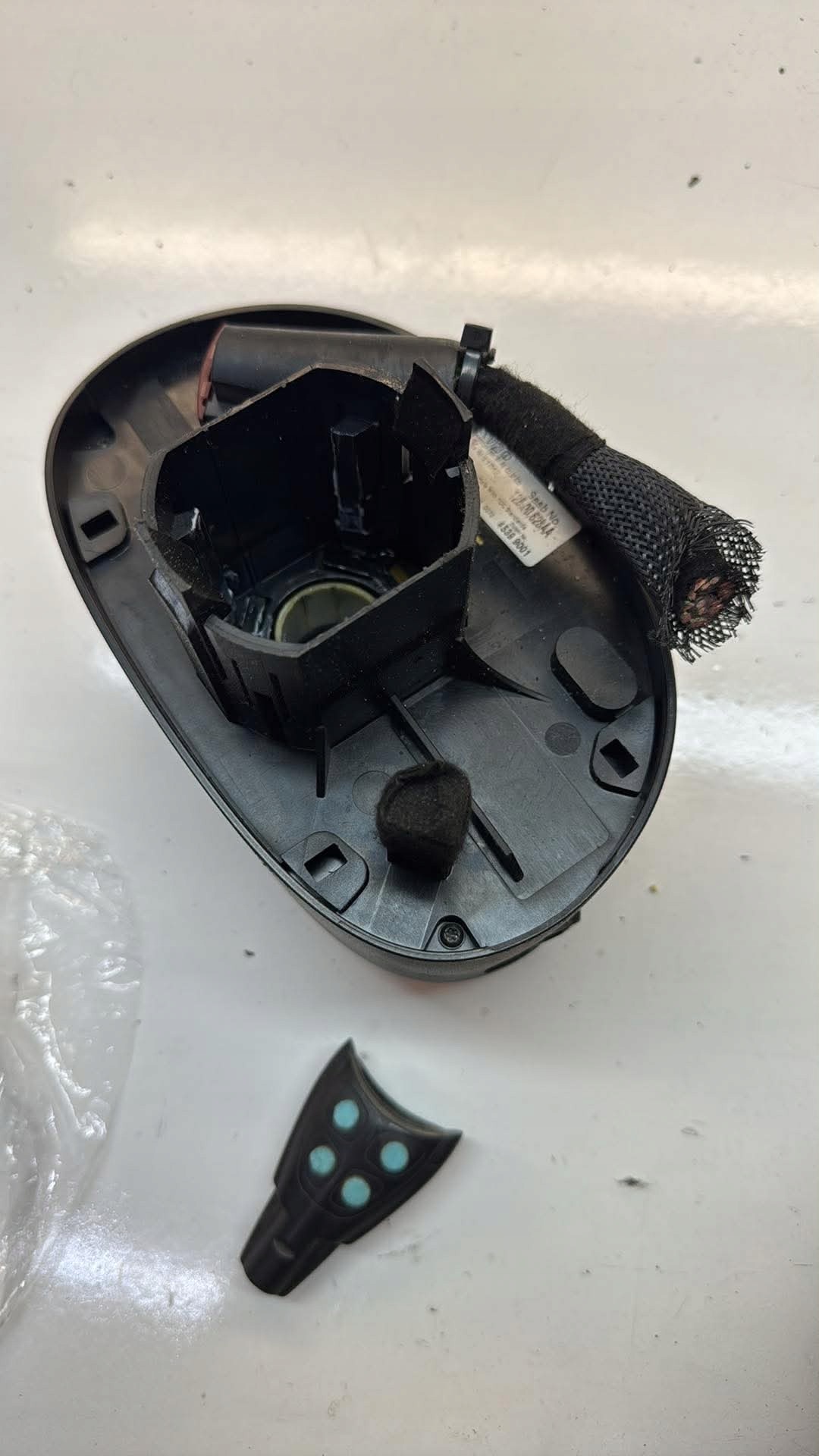 commande levier commodo sous volant module CIM saab 9-3 II 93 + clé 12800628