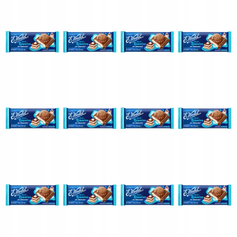 E.Wedel Czekolada Mleczna o Smaku Tiramisu 293g X12
