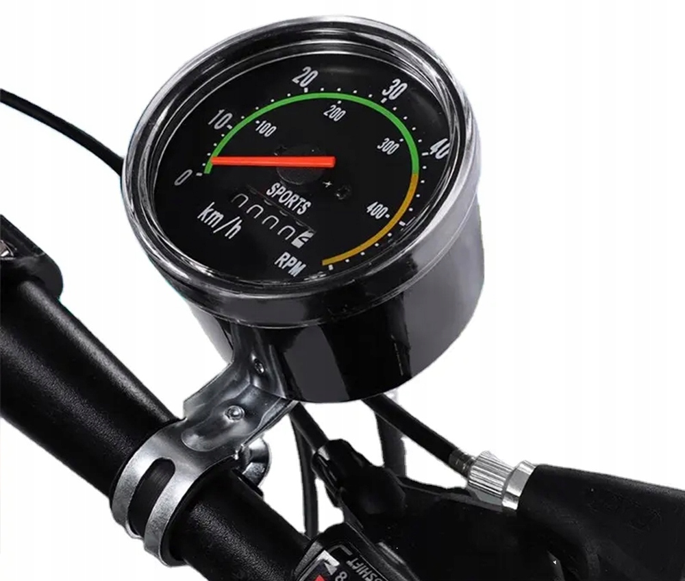 WODOODPORNY MECHANICZNY LICZNIK ROWEROWY RETRO BEZBATERYJNY XL DO ROWERU Rodzaj przewodowy