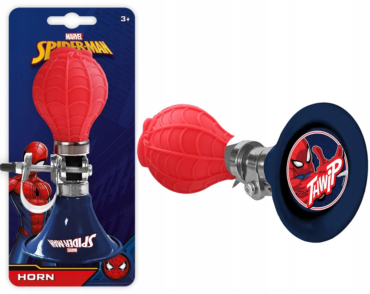 

Trąbka na kierownicę rower piszczek Spiderman
