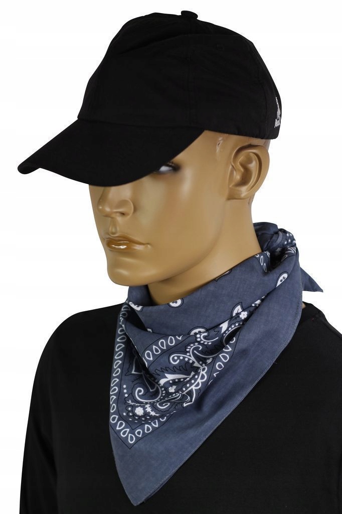 BANDAMKA BANDANA CHUSTKA APASZKA CIEMNY POPIEL / GRAFIT Marka inna