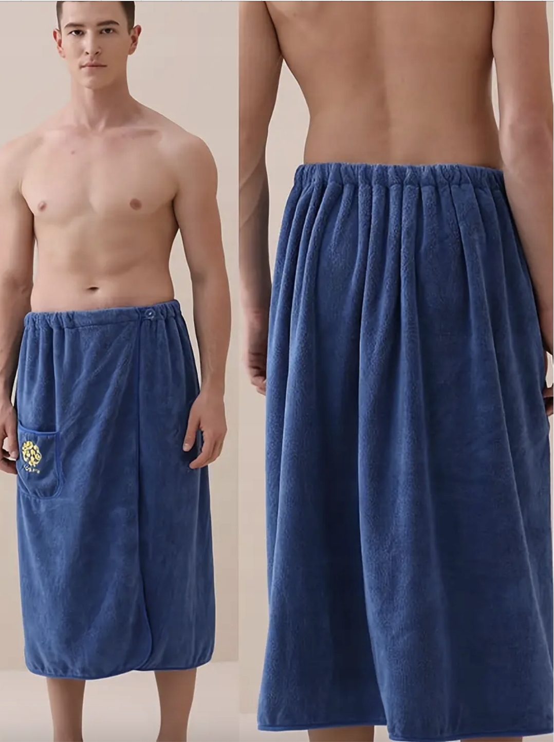 RĘCZNIK DO SAUNY SPA PAREO KILT KĄPIELOWY MĘSKI NA BASEN TUNIKA 80X150 CM Kod producenta RBRB03_3