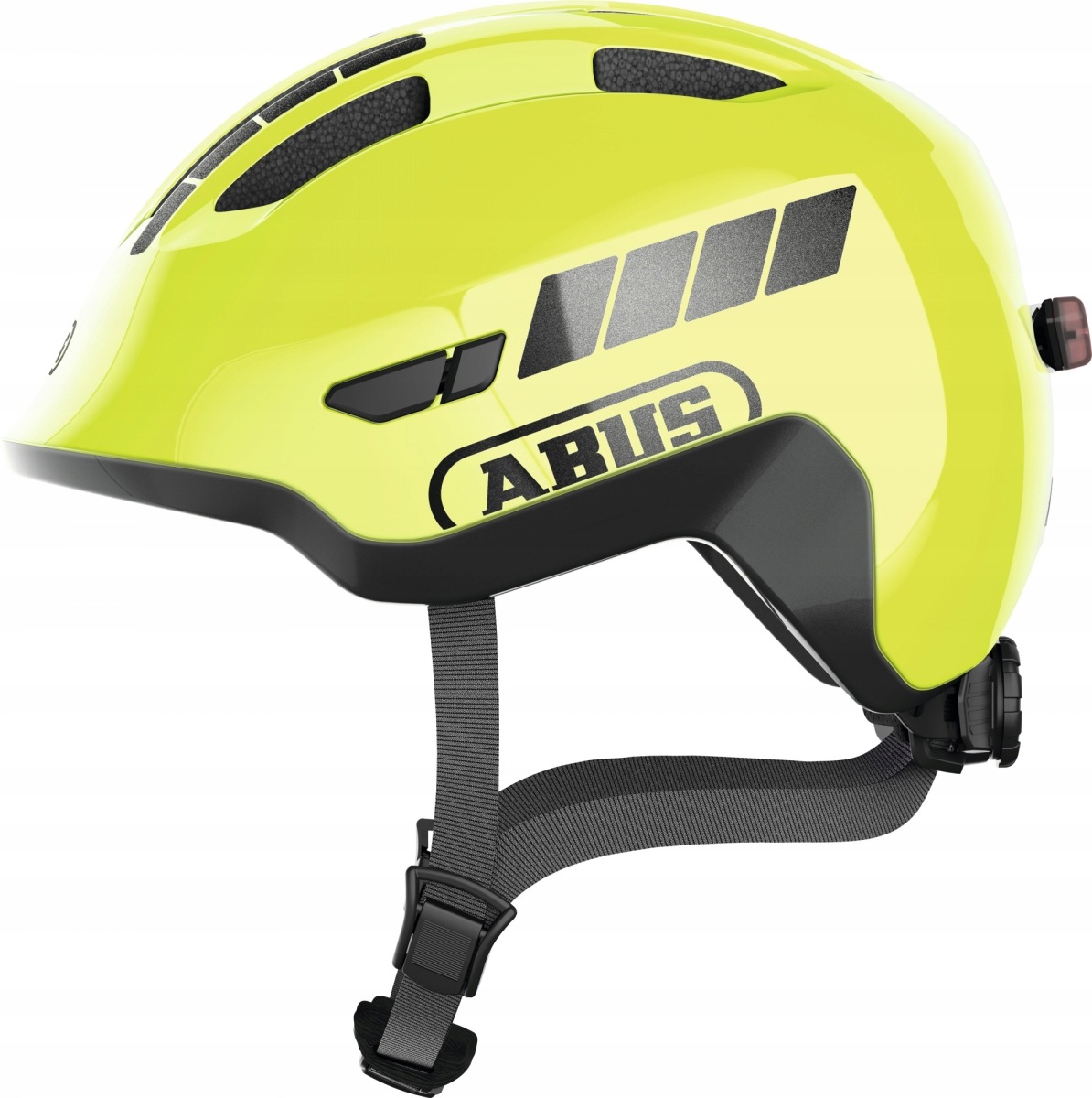 Dětská cyklistická přilba Abus Smiley 3.0 Fl Ace Led 50-55 cm žlutá
