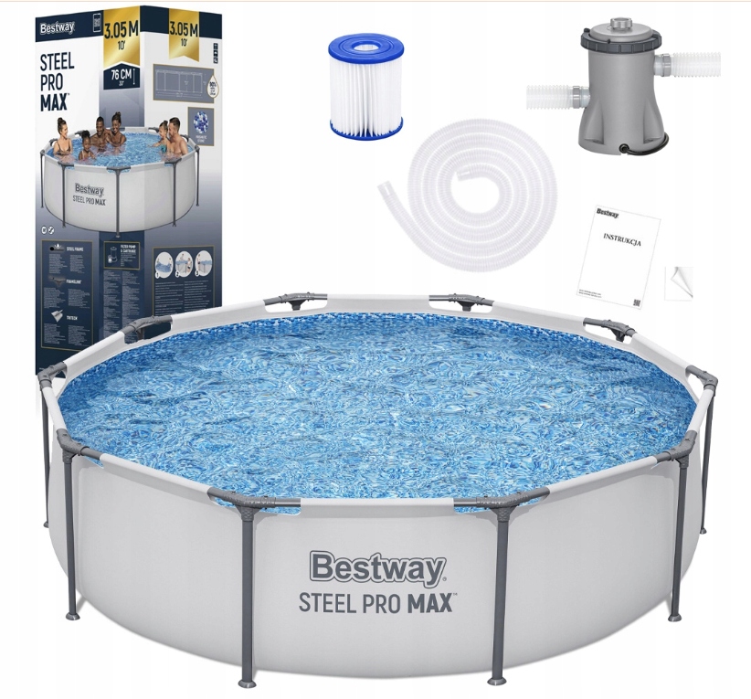 Bestway Záhradný bazén Roštový 4678L 305x76 cm 7v1 filtračná pumpa 56408