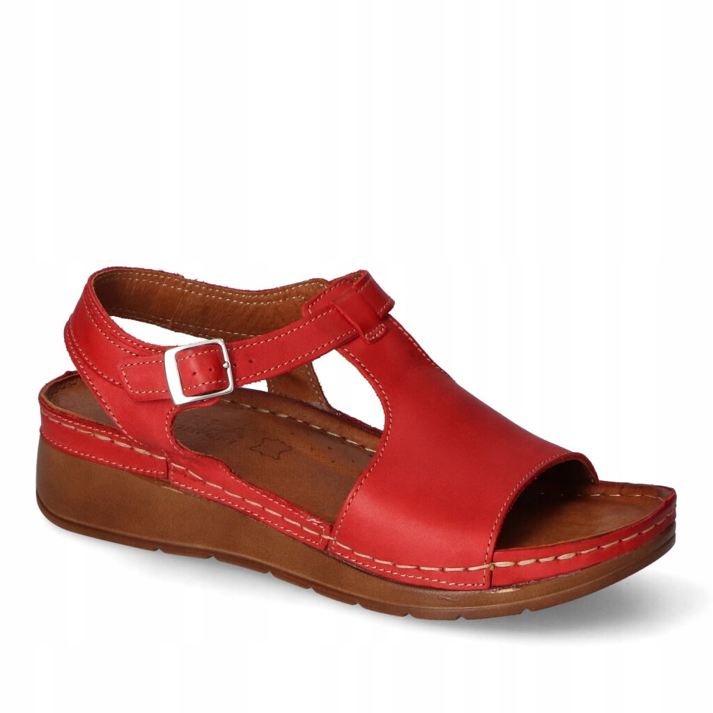 Dámské sandály Stella Červená Lico Kožené 37