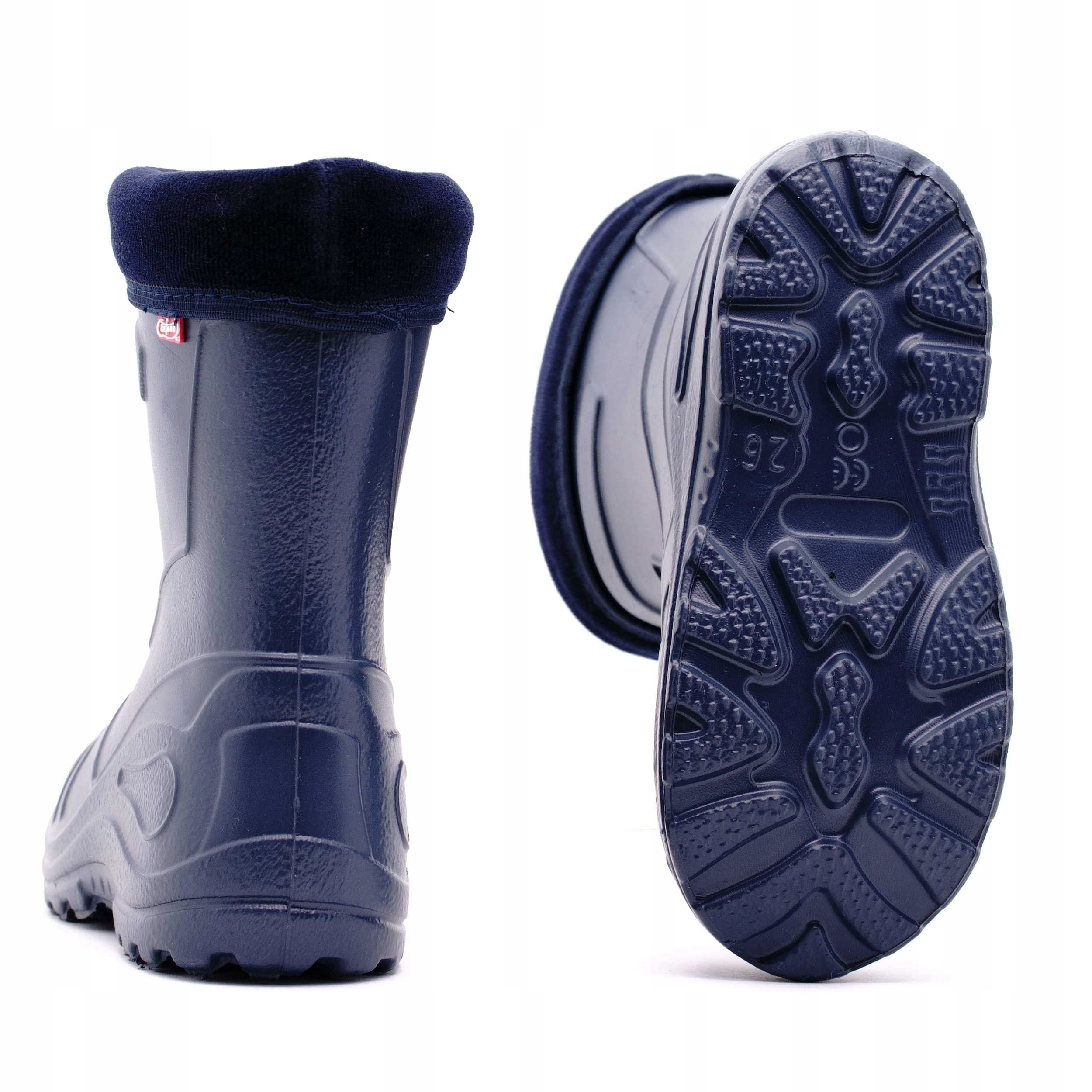 BEFADO LEKKIE KALOSZE PIANKOWE OCIEPLANE GRANAT 26 Płeć chłopcy dziewczynki