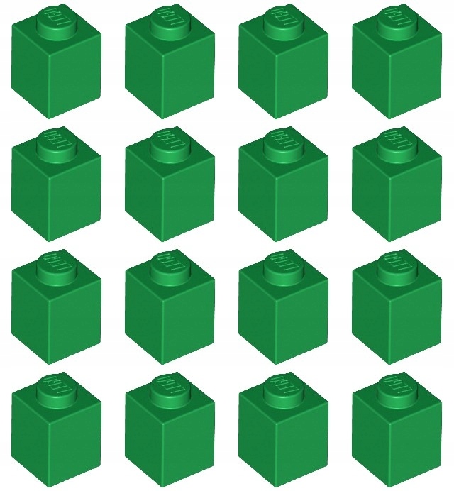 

Lego 3005 Klocek 1x1 zielony (9g) 16 szt.