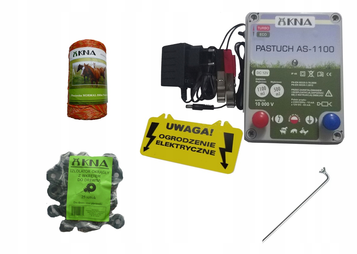 

Pastuch Elektryczny Zestaw AS-1100 Pies,Wydra