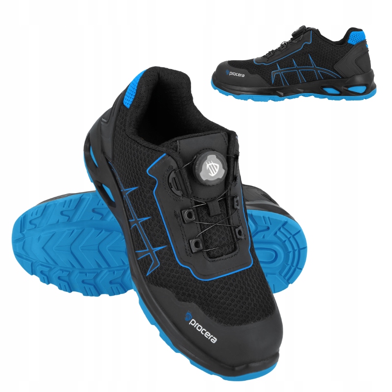 Buty robocze Półbuty męskie Sportowe z Noskiem oddychające Lekkie Boa r. 44