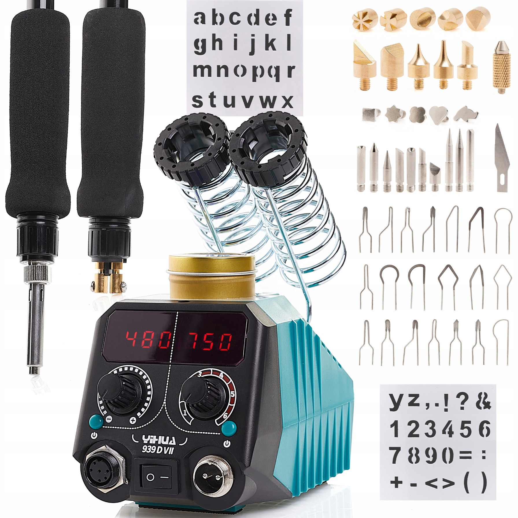 Vypalovačka Dřeva Pyrograf Yihua 939D-VII, Sada 28 Vypalovacích Nástavců