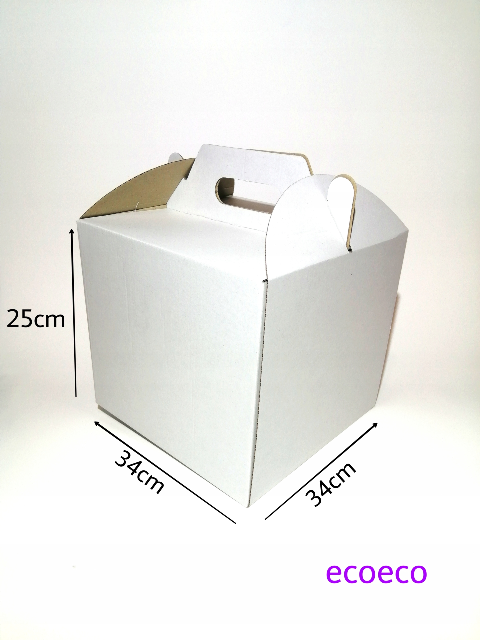 

Pudełko opakowanie Na Tort 34x34x25 sztywne