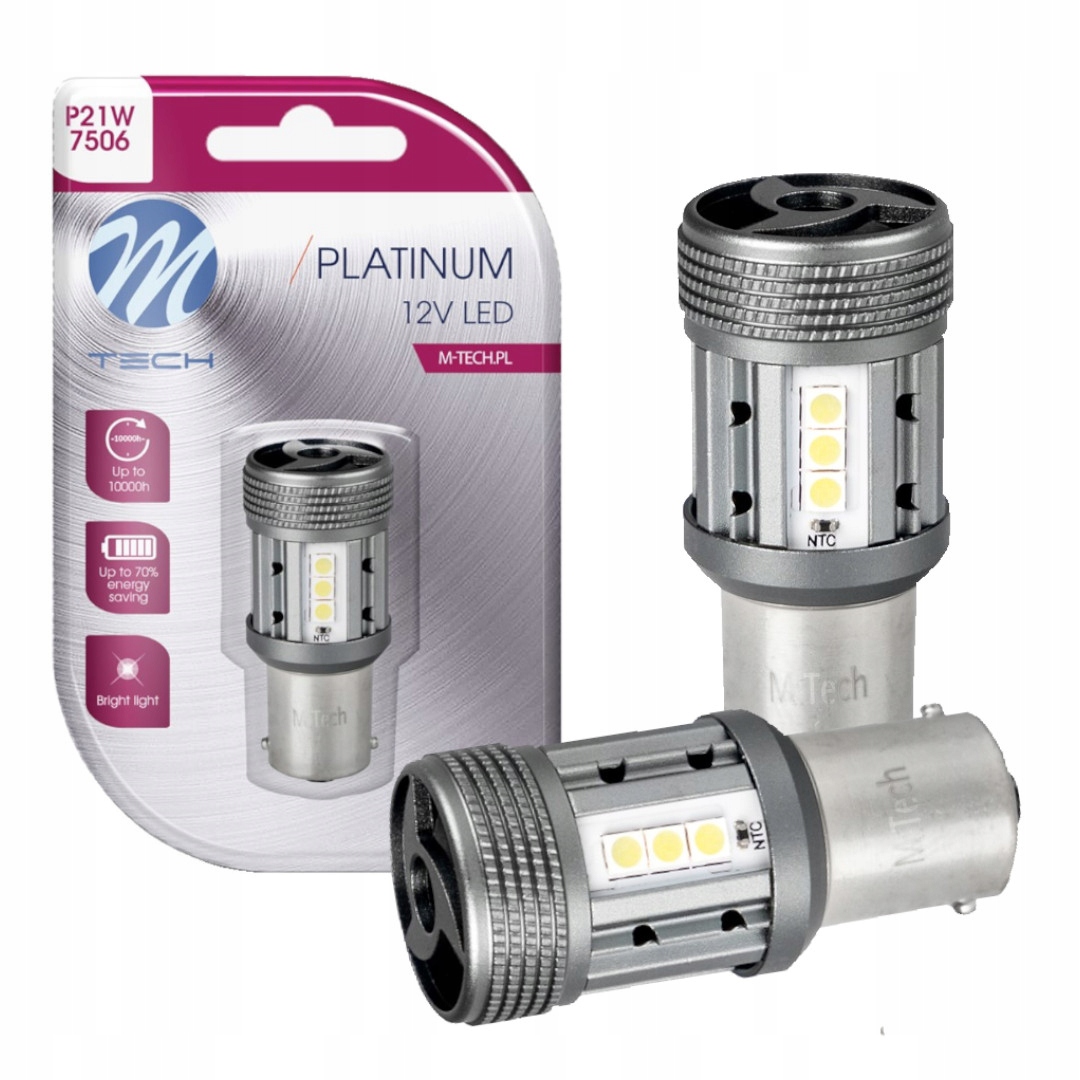 Żarówki P21W Led Dioda Biała Mocna 24V Tir