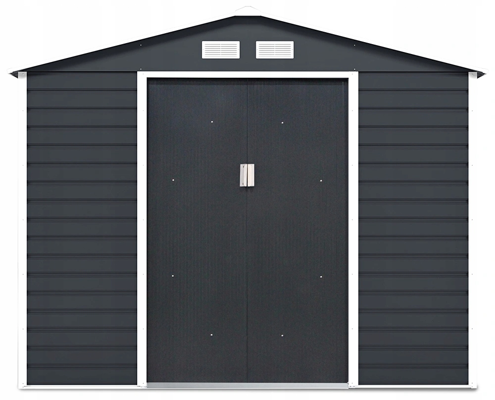 Domek Narzędziowy MONTREAL 277x323cm Cold Grey Hardmaister Szary Szopa Okno Długość (cm) 277