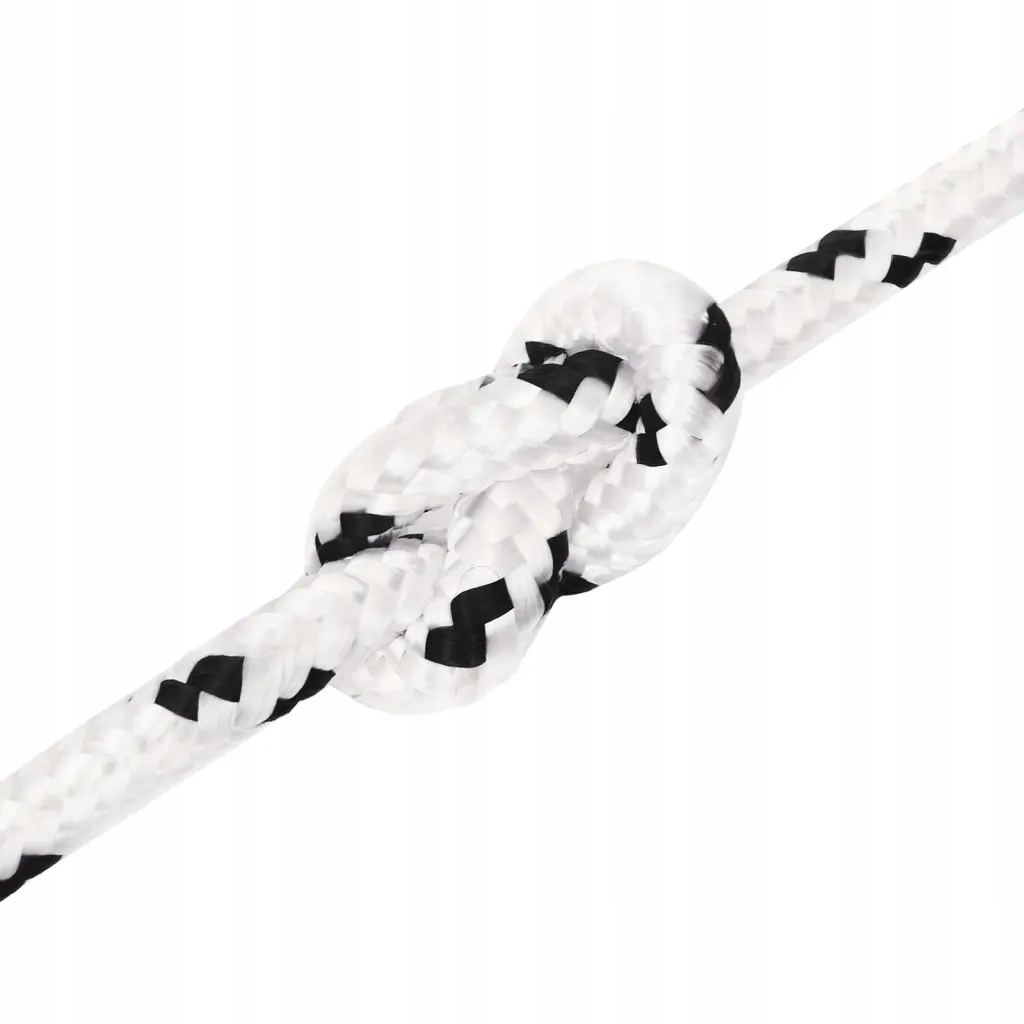 Pleciona linka żeglarska biała 8 mmx100 m poliester Średnica 8 mm