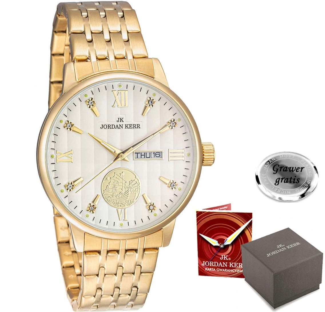 Dámské hodinky Jordan Kerr L1070 zlaté Datumovka