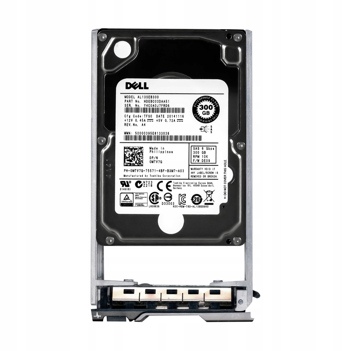 Dell 0MTV7G 300GB SAS-2 10K 2,5'' AL13SEB300