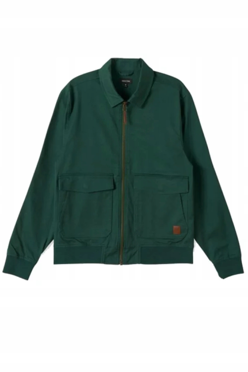 Pánská bunda Brixton Dilinger Station zelená se zapínáním a límečkem vel. M