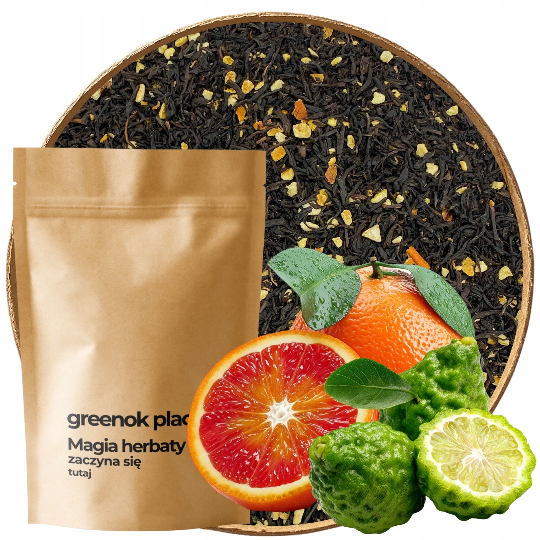 Levně Čaj Earl Grey Pomeranč 1000 g s bergamotem Vysoká Kvalita