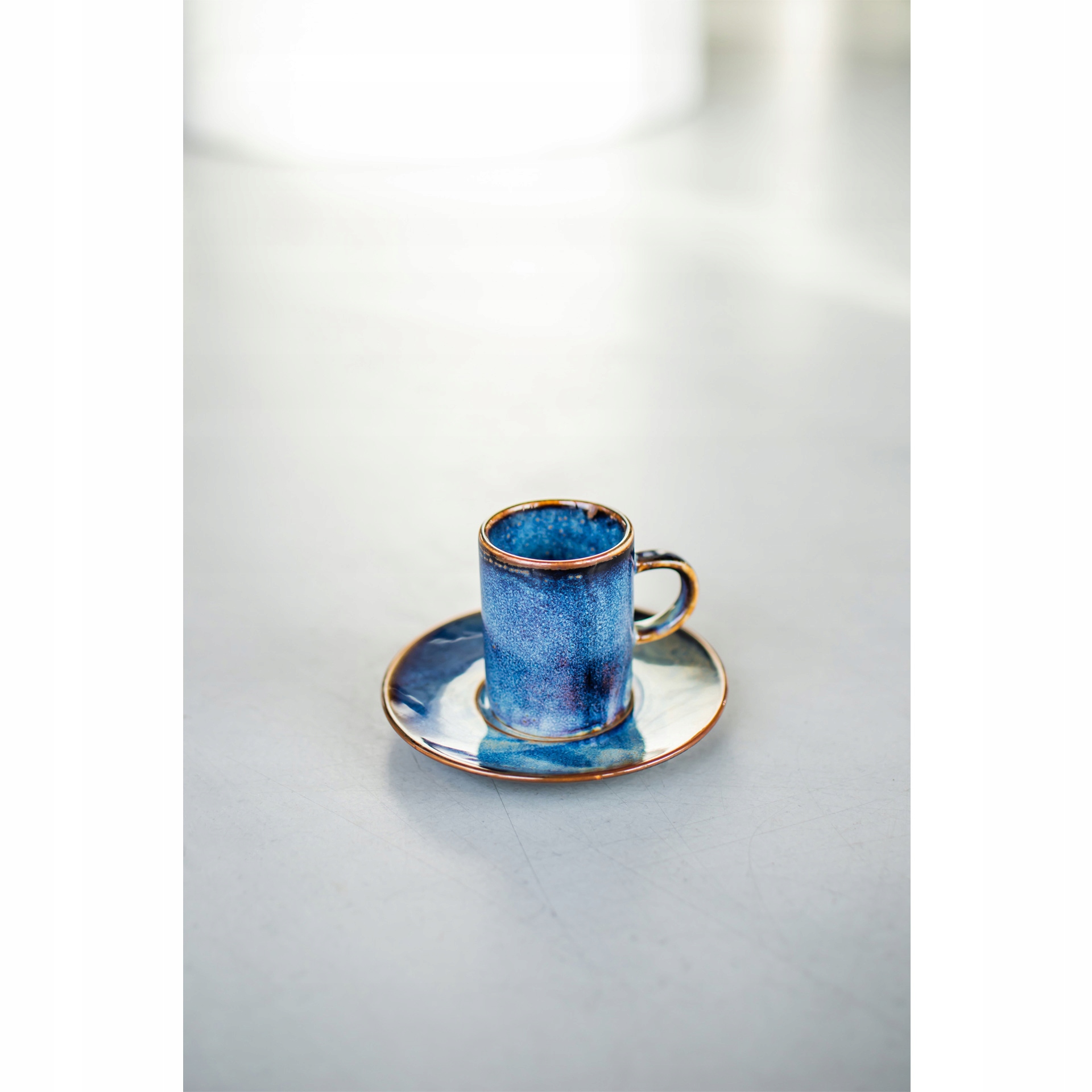 DEEP BLUE Spodek do filiżanki do espresso, 13 cm / VERLO Materiał wykonania porcelana