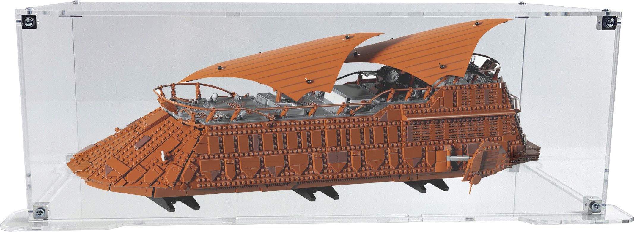 Vitrína s podstavcem Drewlandia pro stavebnici Lego 75397 Star Wars Barka Jabby