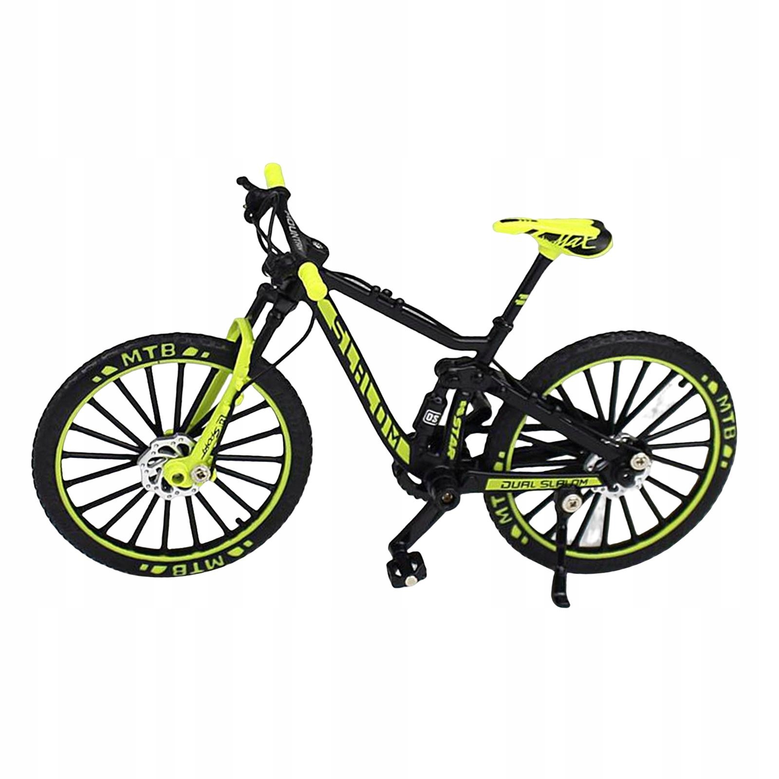 Mini model górski Model roweru na palec Stop 1:10 Model pojazdu 3D Chłopiec zielony Wiek dziecka 18 lat +