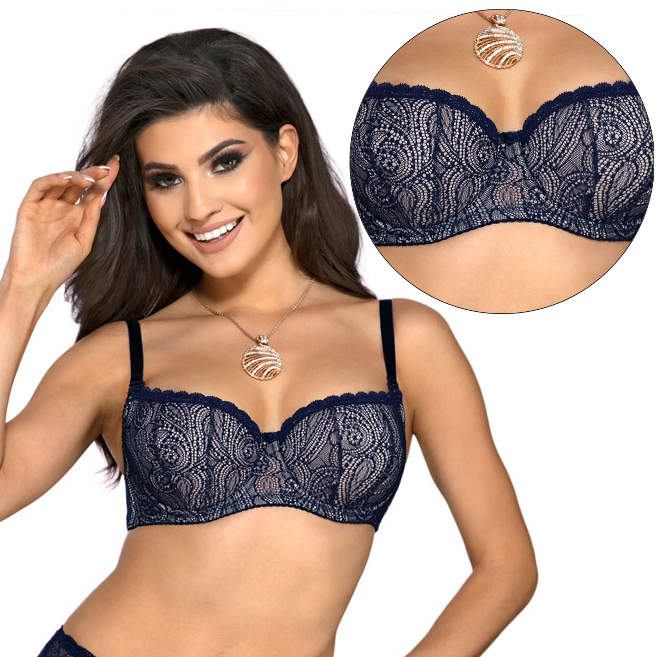 

Biustonosz balkonetka Vena VB-415 Granat, 90E