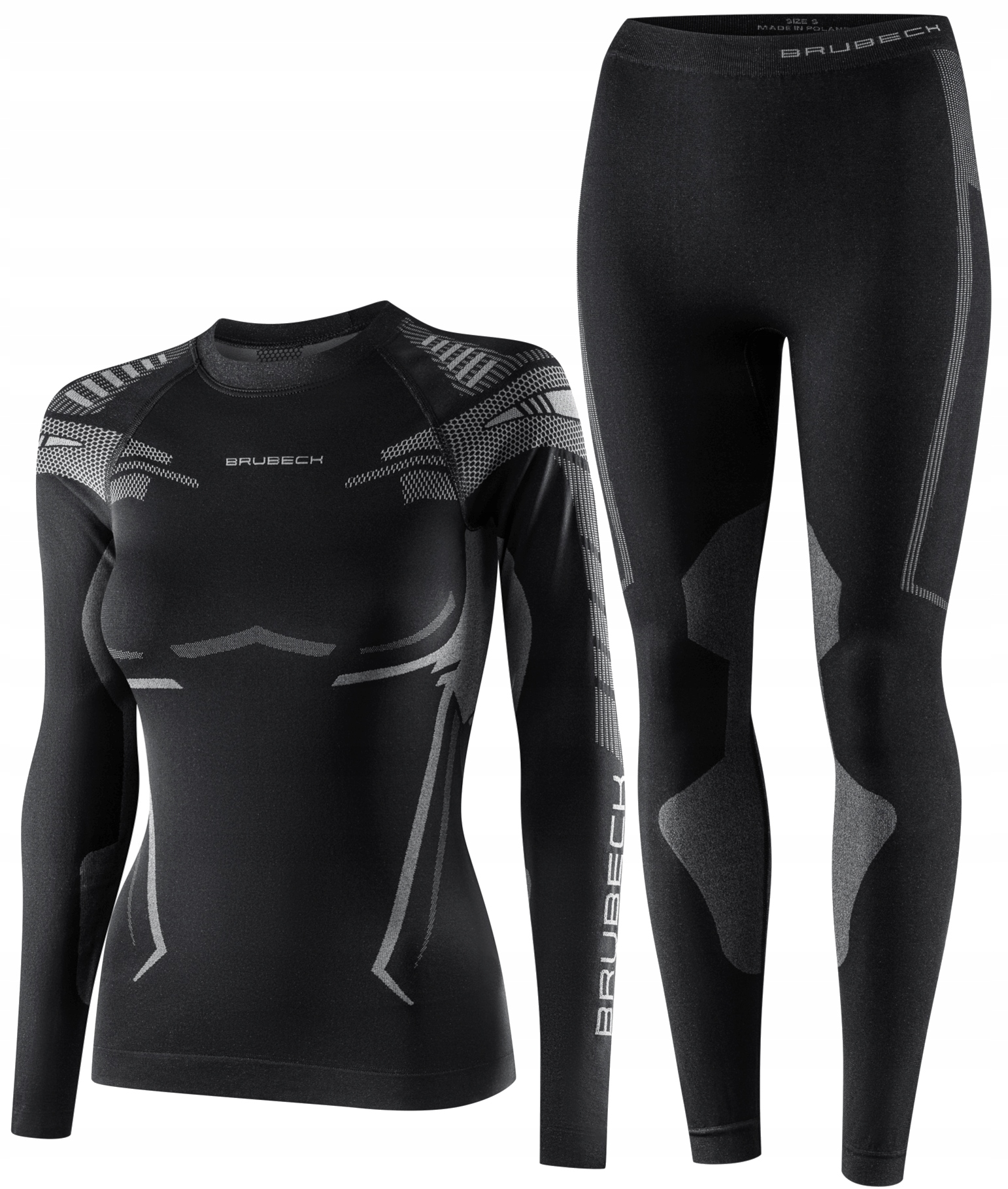 Dámské Termoaktivní spodní prádlo Brubeck Dry Komplet LS1569W LE1326W Černá L