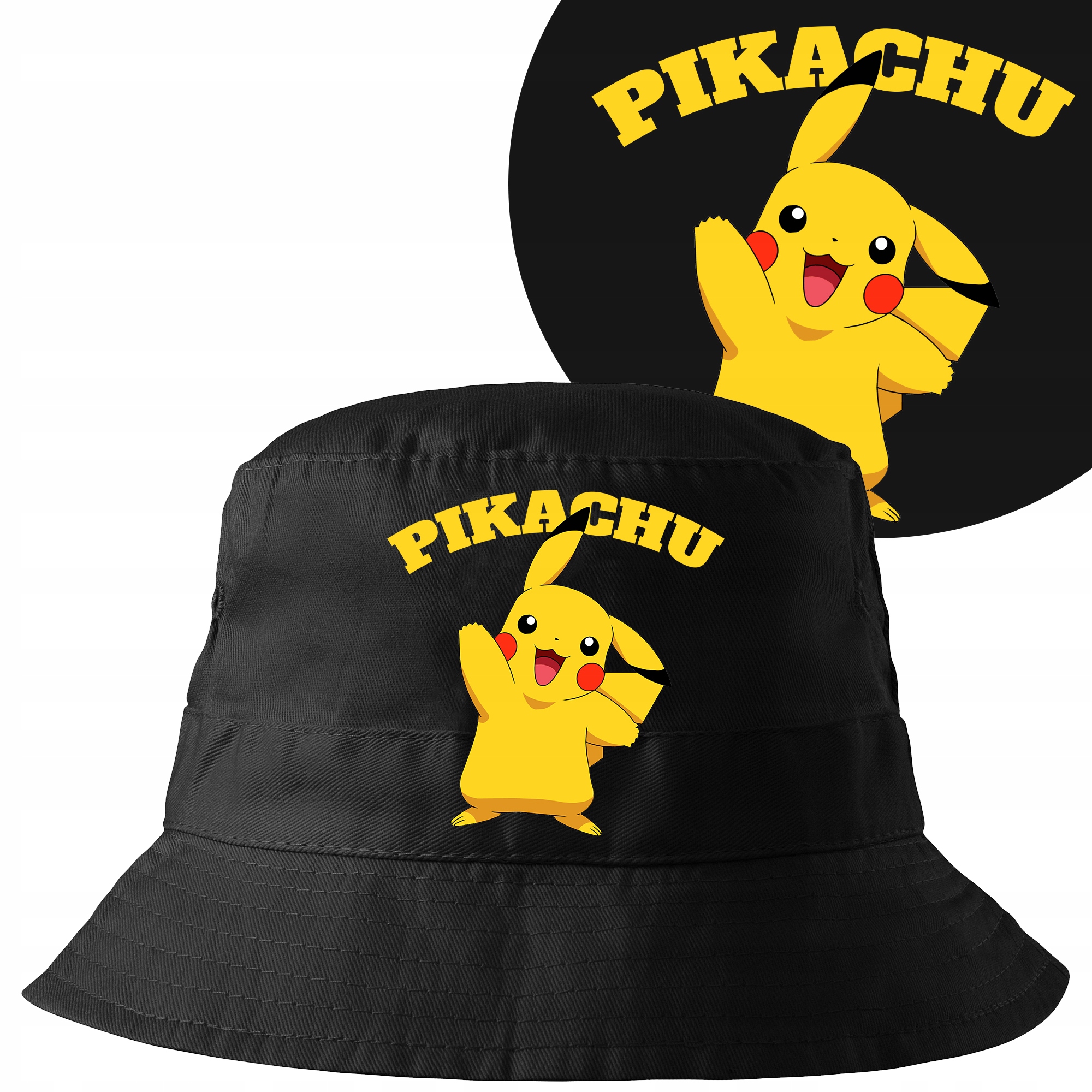 

Kapelusz Bucket Hat Pokemon Letni Z Nadrukiem Wzór