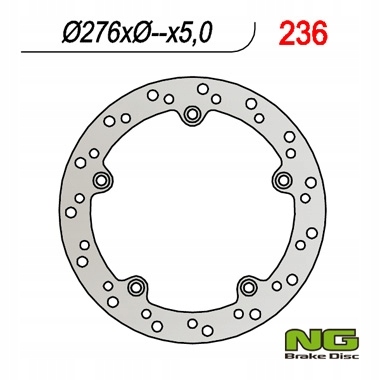 Ng Brzdová Kotúčka Zadná Bmw R 850/1100/1150/1200 (276x-x5) (5x10,5 mm) ()