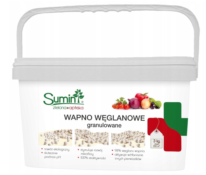 

Wapno Węglanowe Granulowane 3kg Sumin uniwersalne