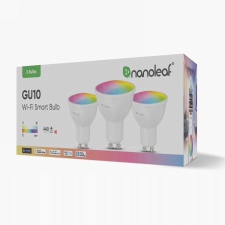 Nanoleaf Essentials sada 3 Led žiaroviek GU10 WiFi Bluetooth Matter Home