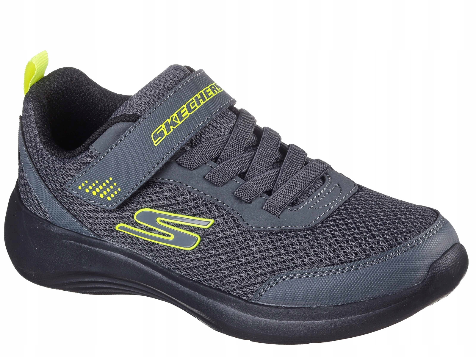 Skechers Selectors 403615L Cblm Buty Dziecięce Szare Na Rzep Gumki Na W-f