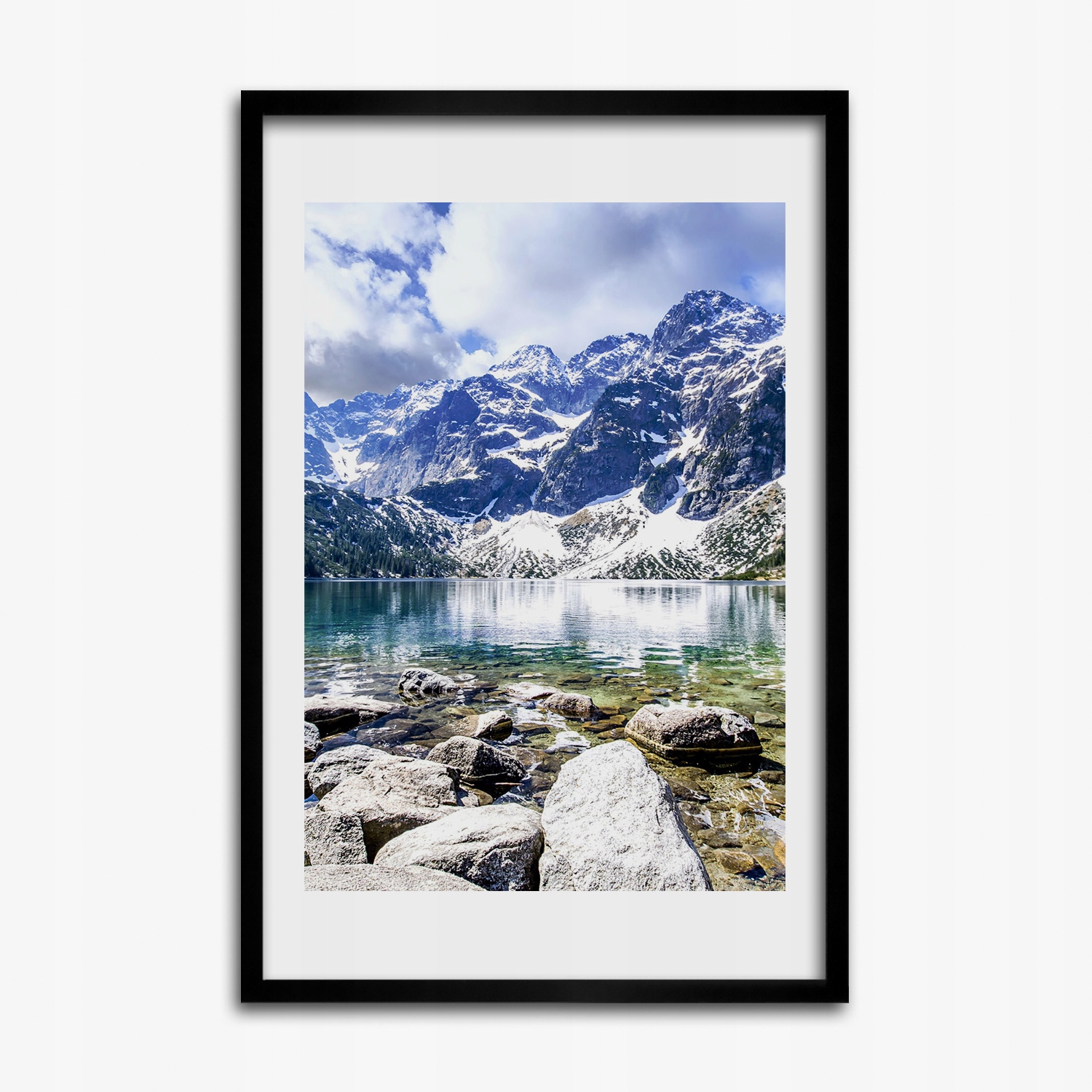 

Ramka z obrazem do salonu Morskie oko Tatry 40x60