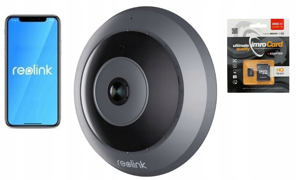 Vnitřní Ip kamera Reolink Fisheye Series P520 Poe 6MP 360° Karta 256GB