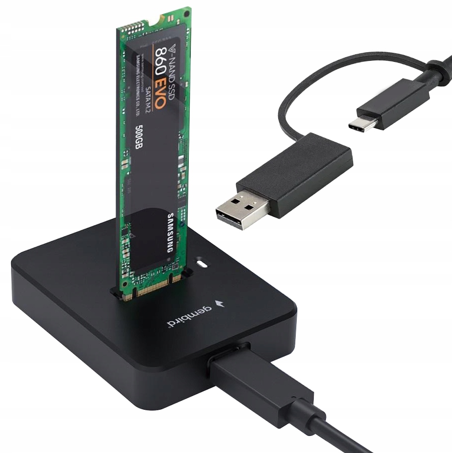 Dokovací stanice Ssd PCIe NVMe M.2 Sata Usb-c 3.2 10 Gbit/s kapsa adaptér
