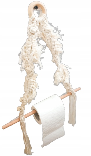 

Makramowy Uchwyt Wieszak Na Papier Toaletowy Boho