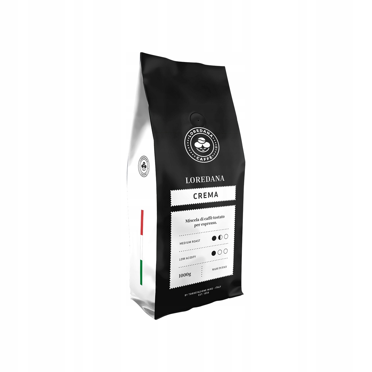 Levně Italská Káva Zrnková Loredana Crema 1000 g