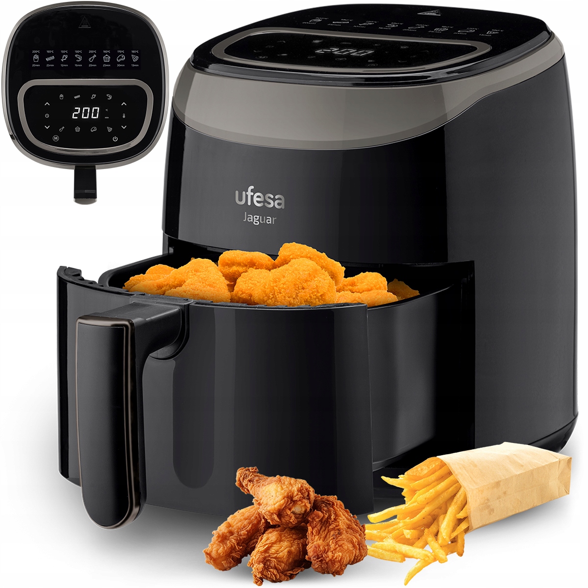 Beztuková Fritéza Air Fryer Ufesa Nepřilnavá 3,5 L L10A