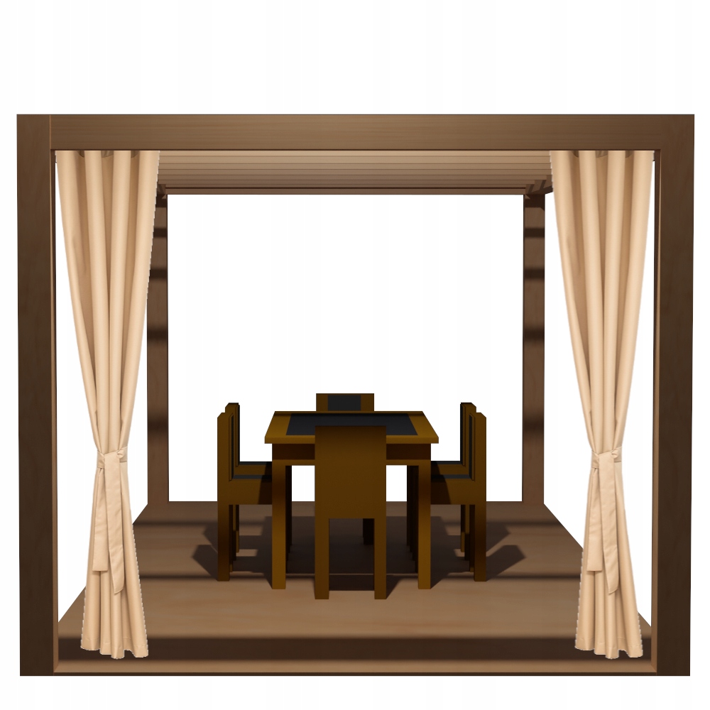 ZASŁONY OGRODOWE 2SZT Z ZAMKIEM 310X220 PRZELOTKA