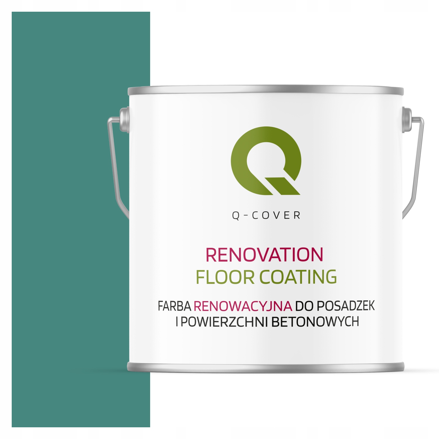 Farba Na Renováciu Betónových Podláh Tyrkysová Mätová Ral 6033 Polomatná 5 L