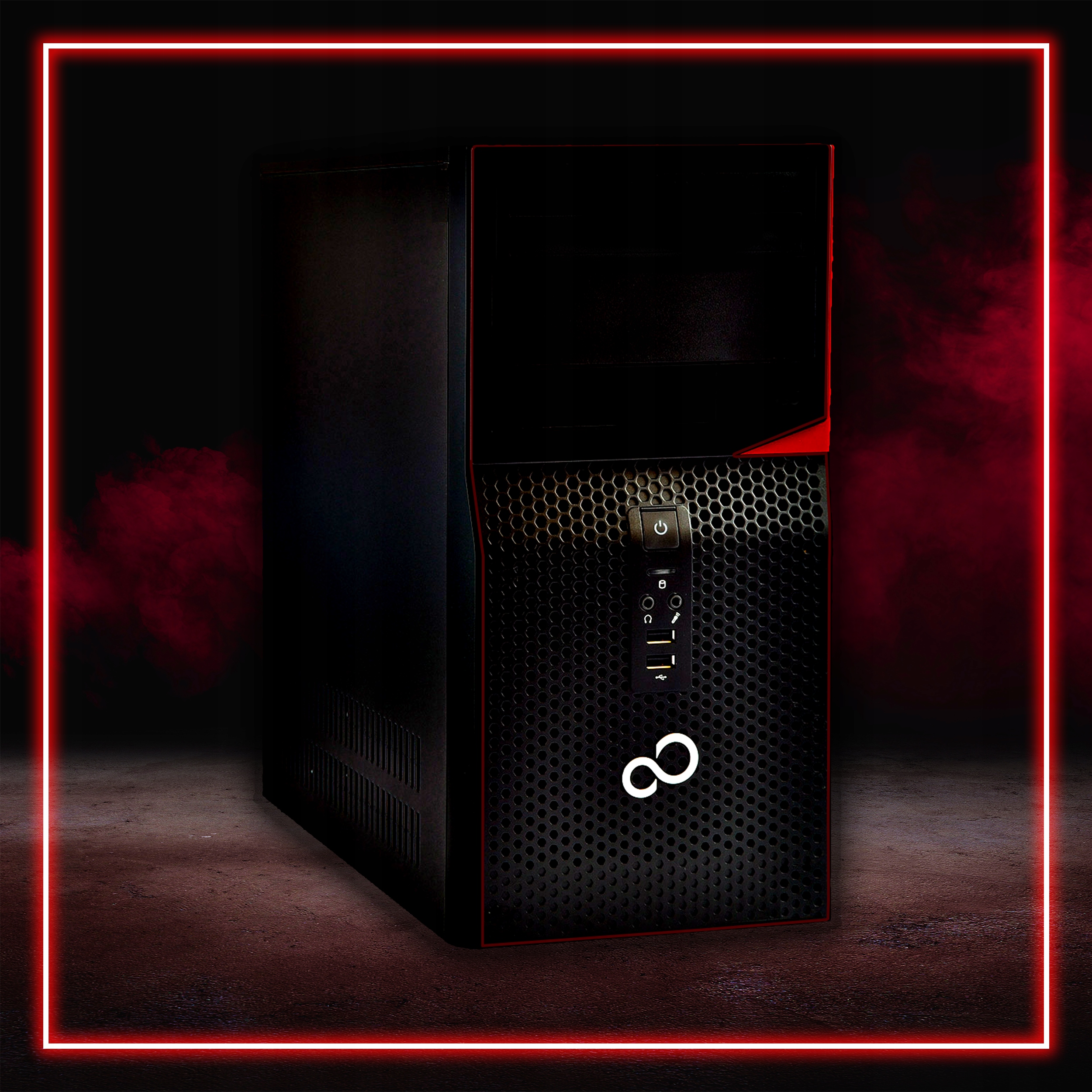 Zestaw PC do GIER Core i3 4GHz 8GB 256 SSD LCD 22" Marka Fujitsu