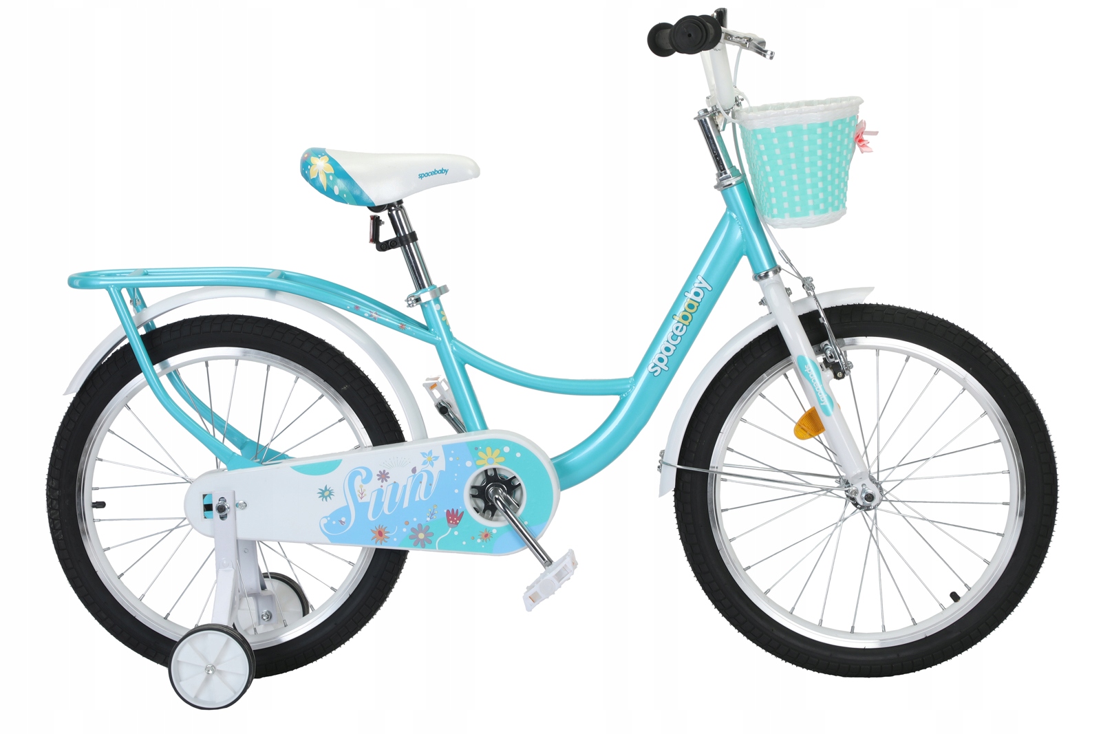 Rower 20 Dziecięcy Dla Dziecka Dla Dziewczynki Bezpieczny Z Koszyczkiem
