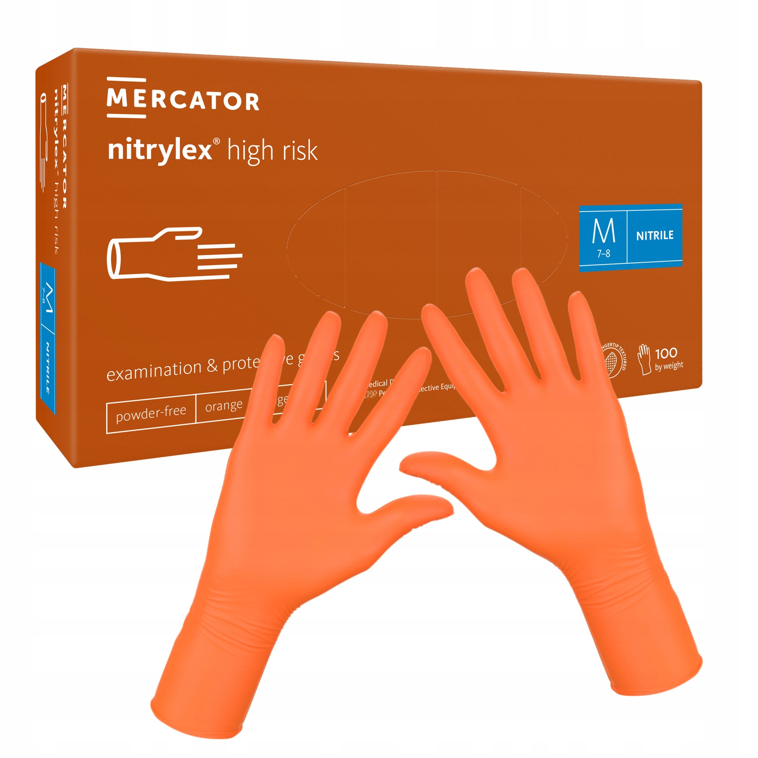 

Rękawiczki jednorazowe High Risk nitryl M 100szt