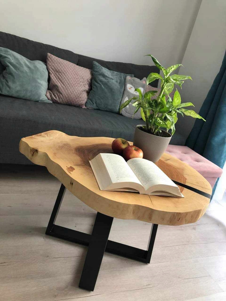 NOGA,STELAŻ DO STOLIKA X ZWARTY 35CM 60x20 LOFT Model Finger