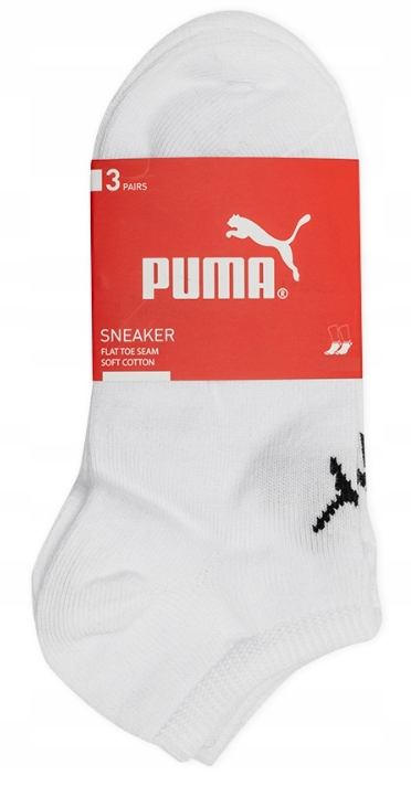 PUMA SKARPETY STOPKI 3 PARY BIAŁE 35-38 Marka Puma