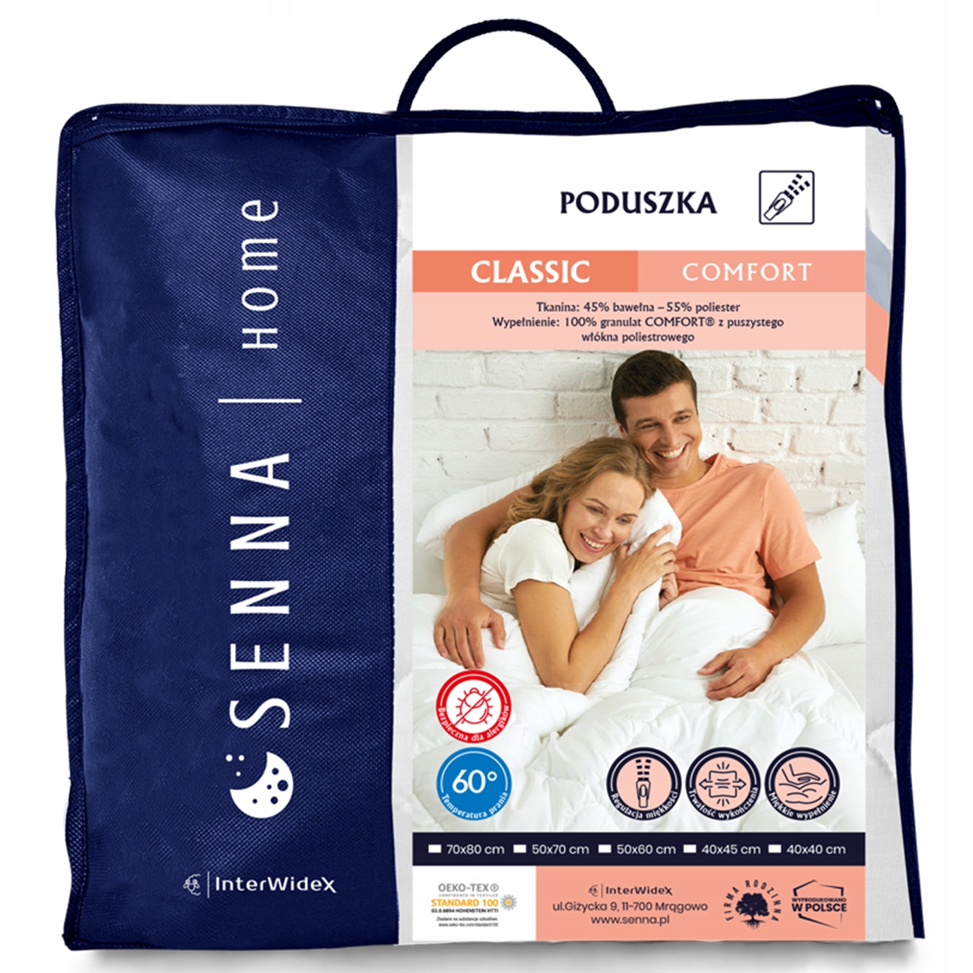 

Poduszka jasiek 40x45 pikowana Comfort inter-widex