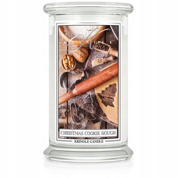 Vánoční svíčka Dough Kringle Candle velká svíčka se dvěma knoty (624 g)