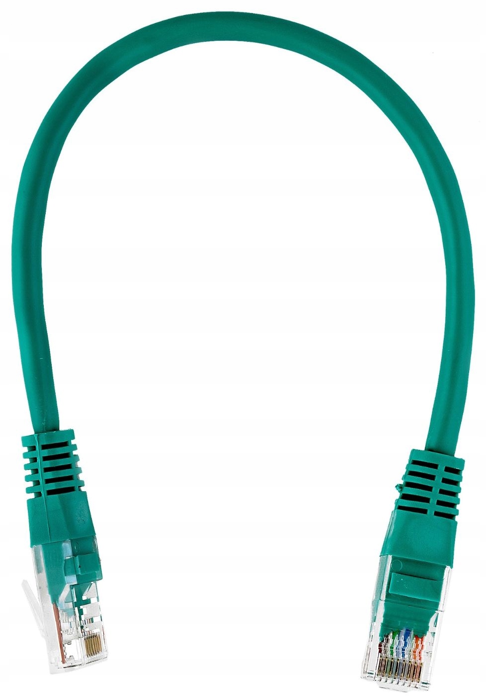 Kabel LAN RJ-45 0,5m Przewód Sieciowy Internetowy UTP Patchcord zielony